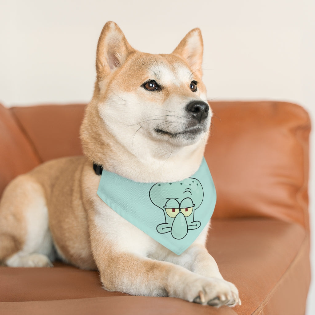 Squidward Dog Bandana