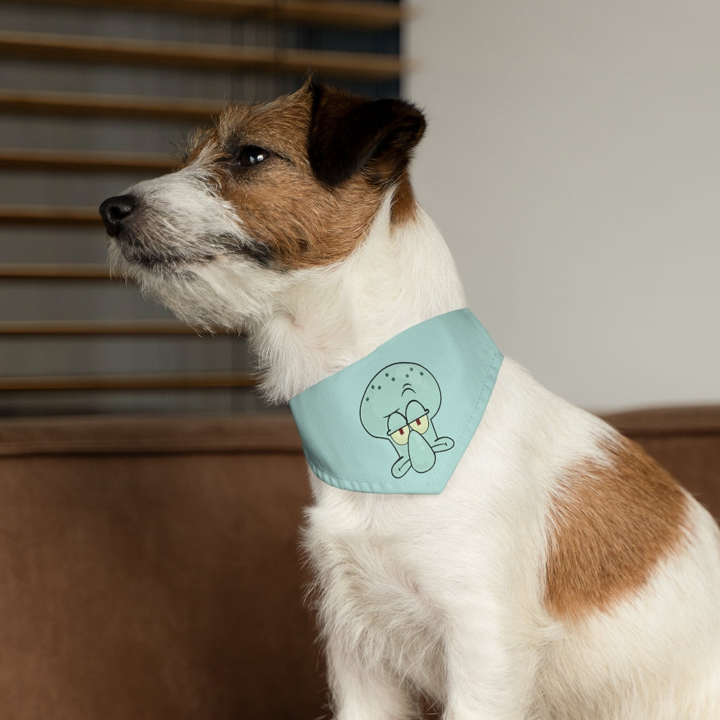Squidward Dog Bandana